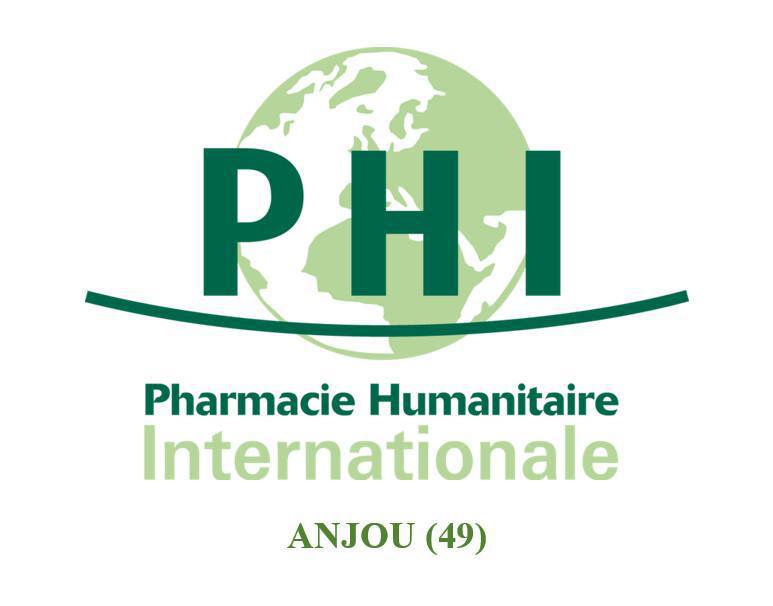 logo officiel PHI (Pharmacie Humanitaire Internationale) Angers